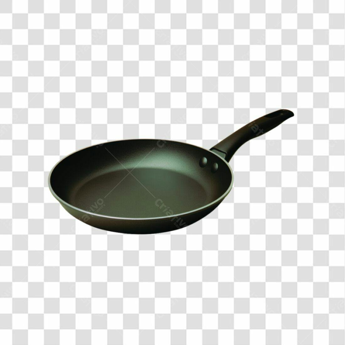 Icone de Frigideira Preta PNG com fundo transparente