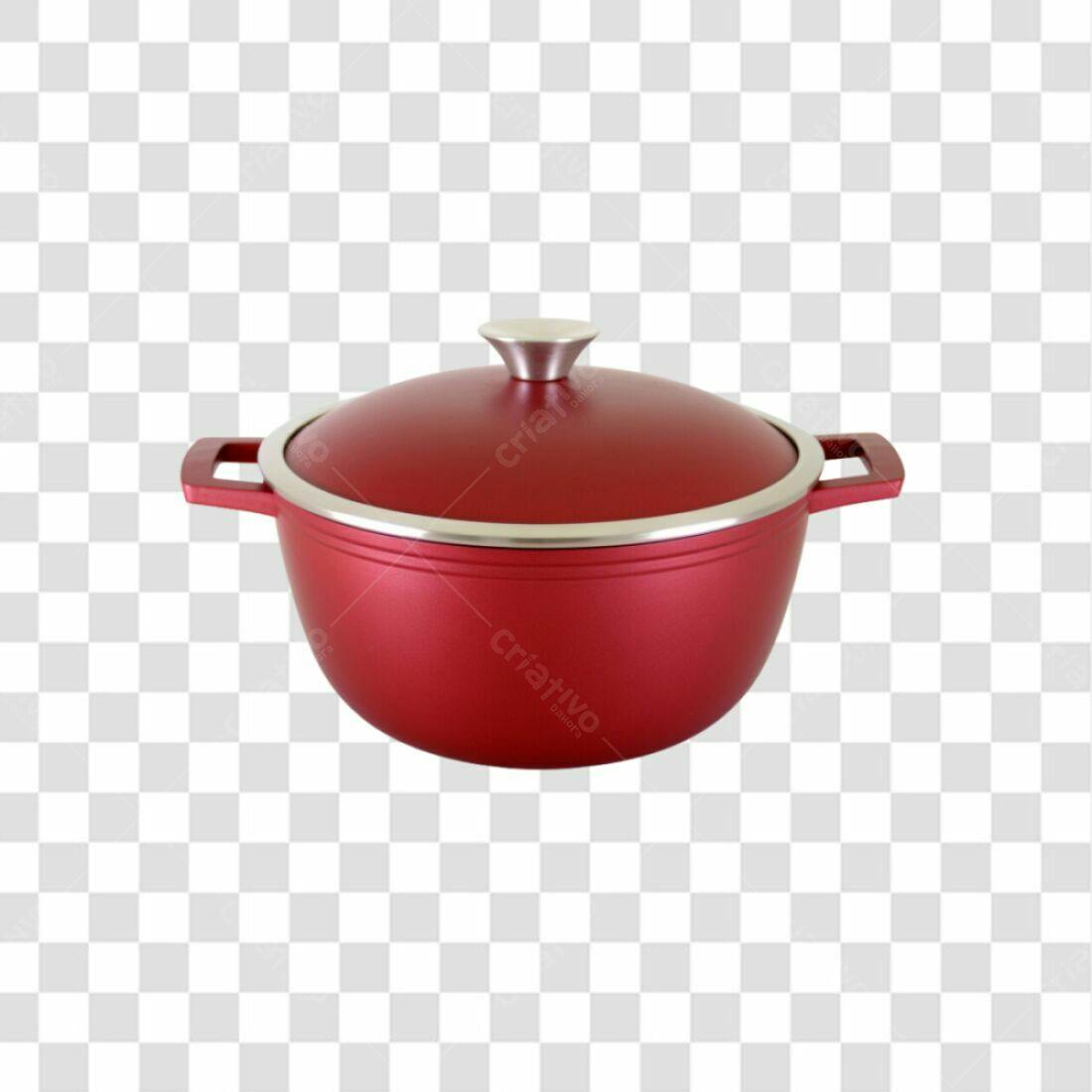 Icone de panela vermelha PNG com fundo transparente