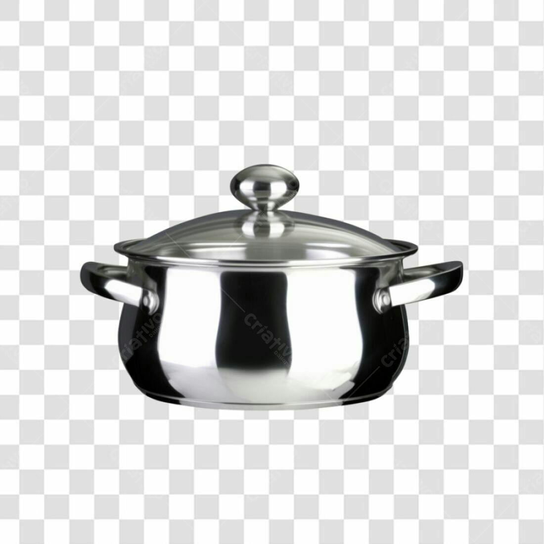 Icone Panela de Aço Inox PNG com fundo transparente