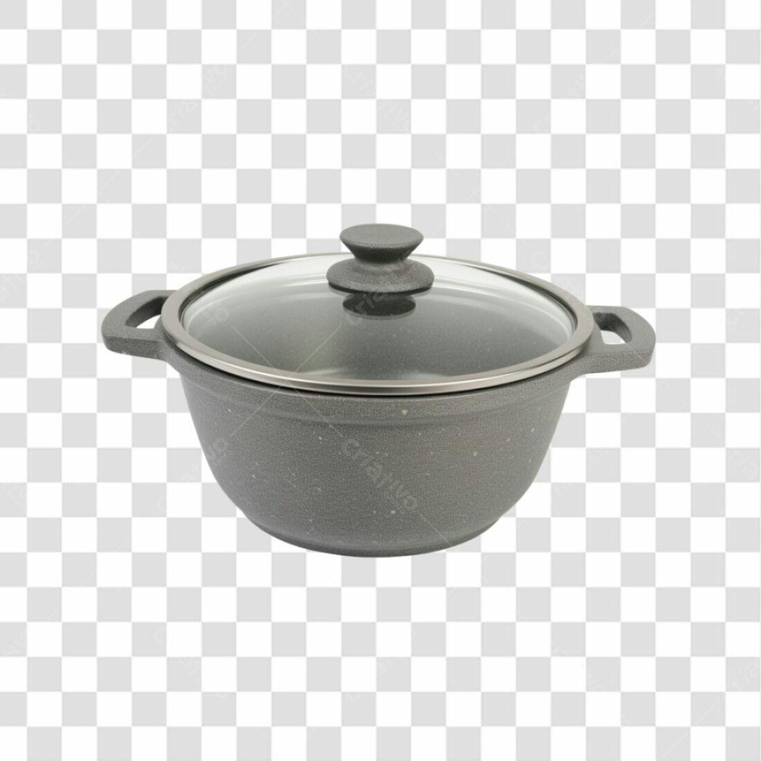 Icone de panela de cozinha cinza PNG com fundo transparente