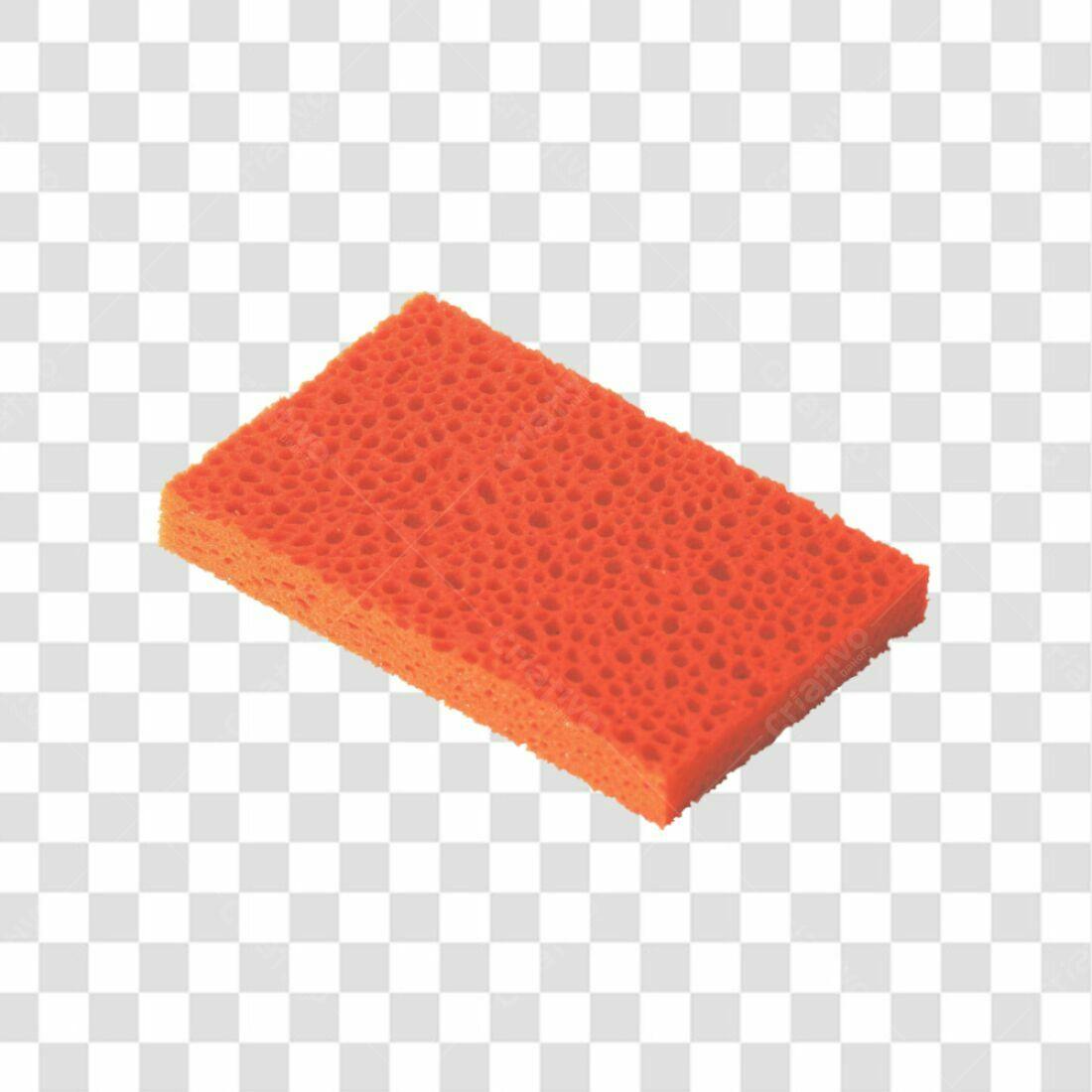 Icone de Esponja Laranja PNG com fundo transparente