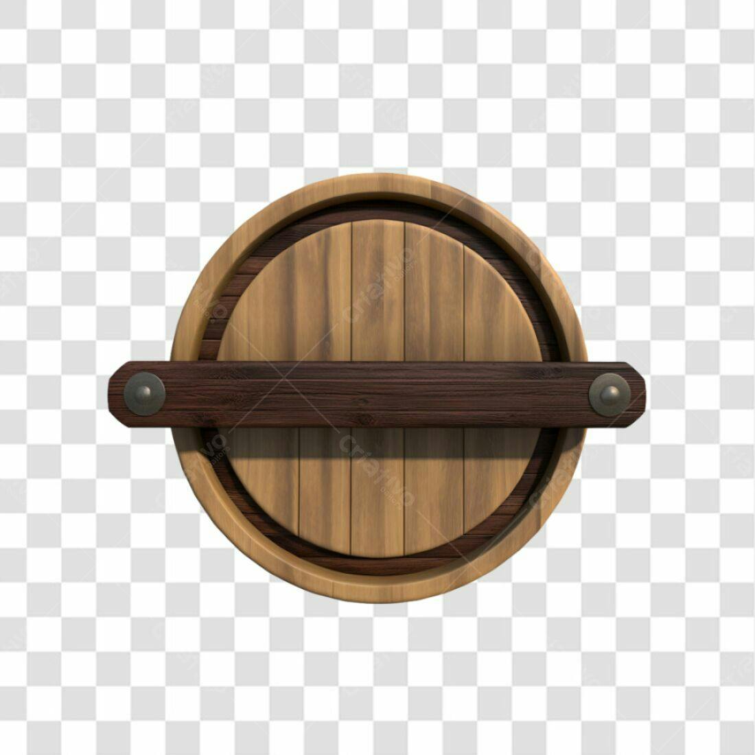 Icone Barril Madeira PNG com fundo transparente