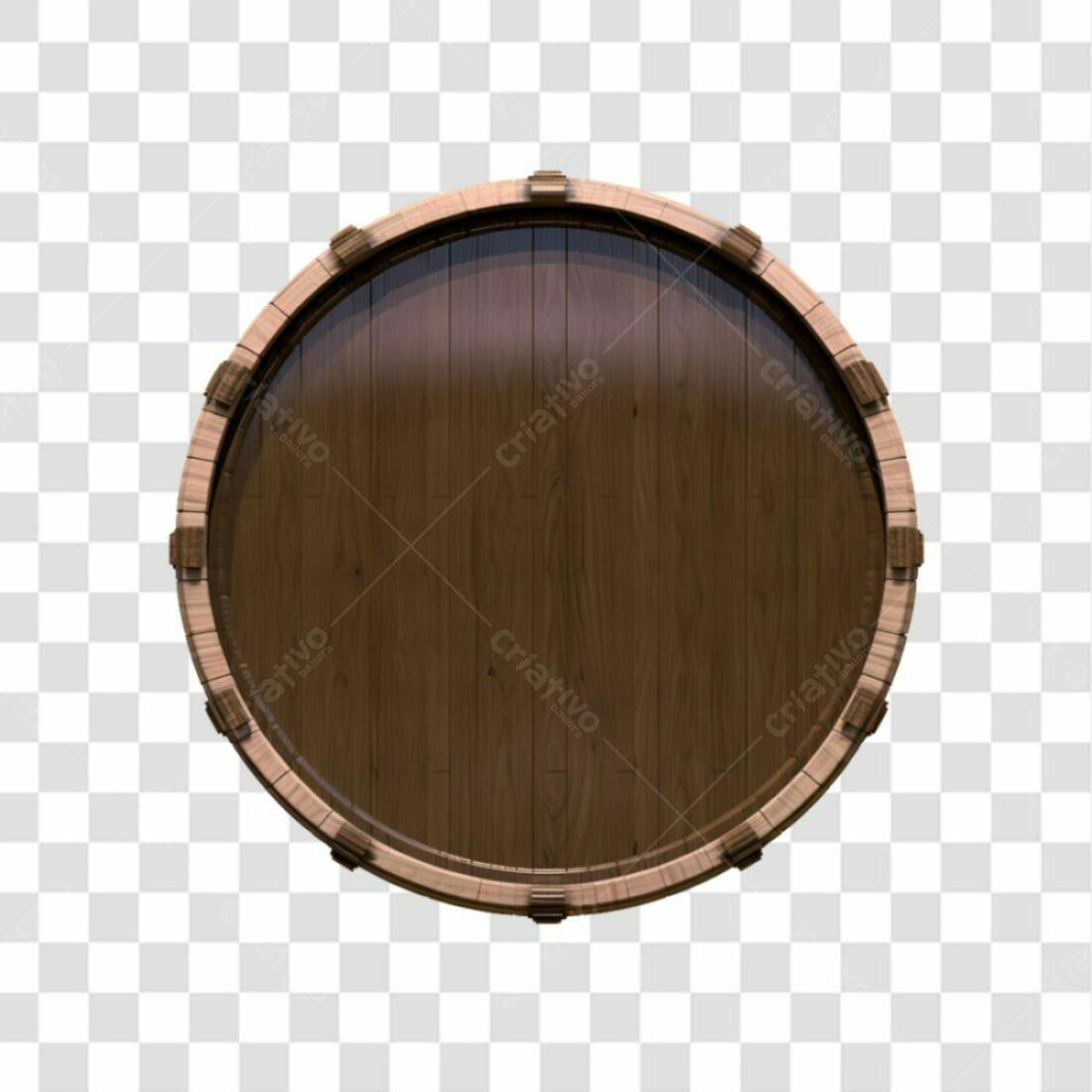 Icone Barril Madeira PNG com fundo transparente