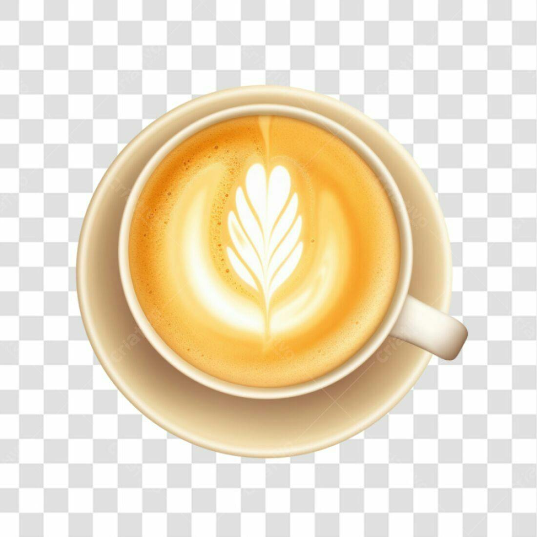 Icone Café Latte PNG com fundo transparente