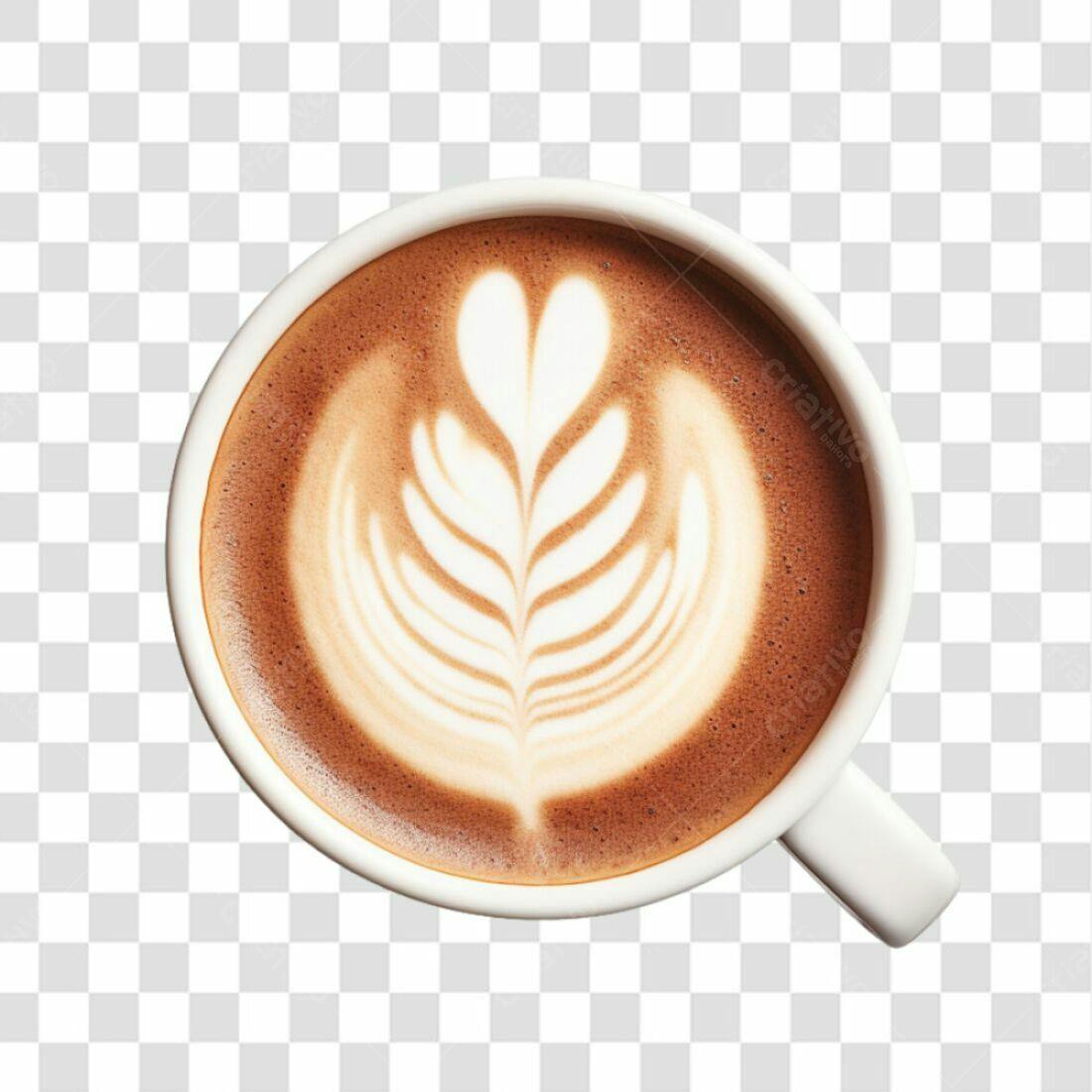 Icone Café Latte Arte PNG com fundo transparente