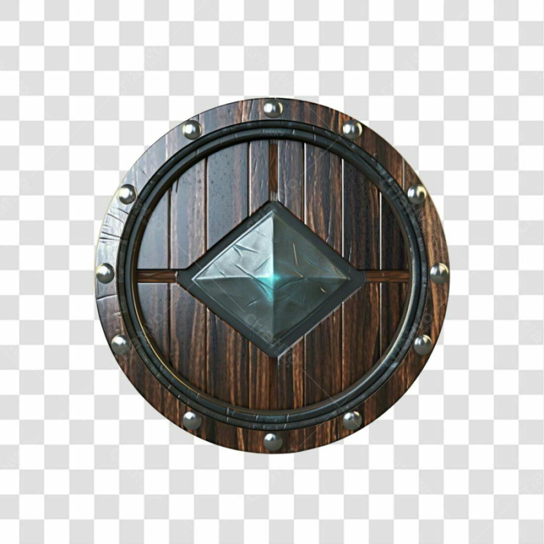 Icone Escudo Viking PNG com fundo transparente