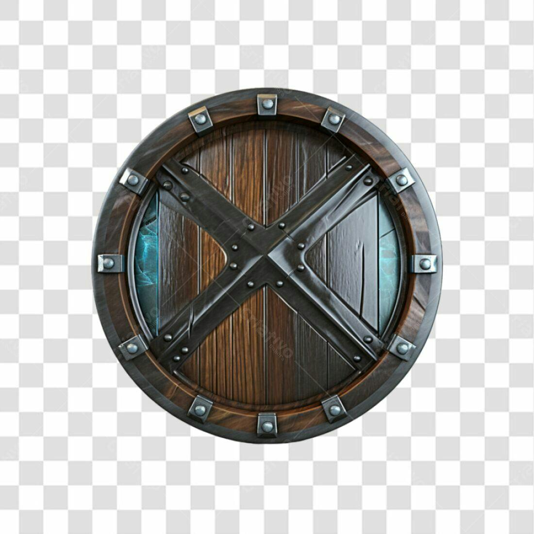 Icone Escudo Medieval PNG com fundo transparente