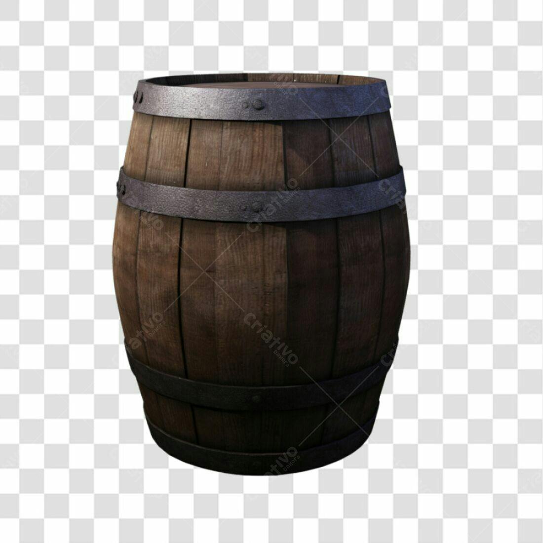 Icone Barril Madeira PNG com fundo transparente