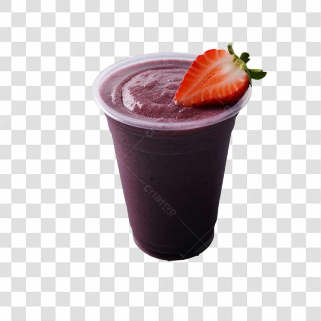 Icone Açaí com Morango PNG com fundo transparente