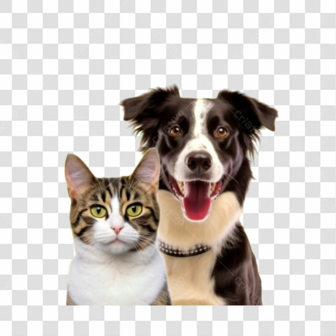 Imagem PNG Gato e Cachorro com fundo transparente