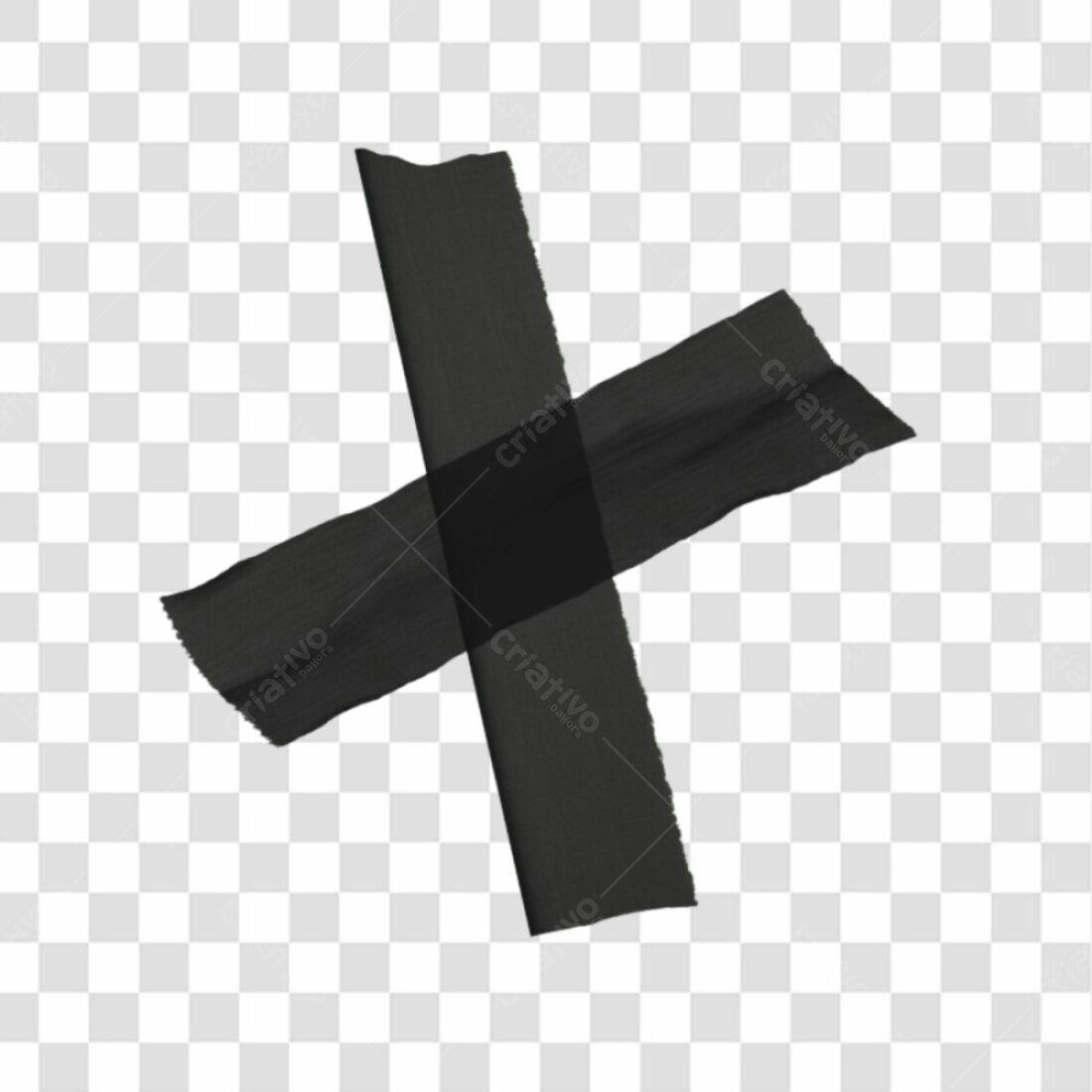 Icone Fita Adesiva Preta PNG com fundo transparente