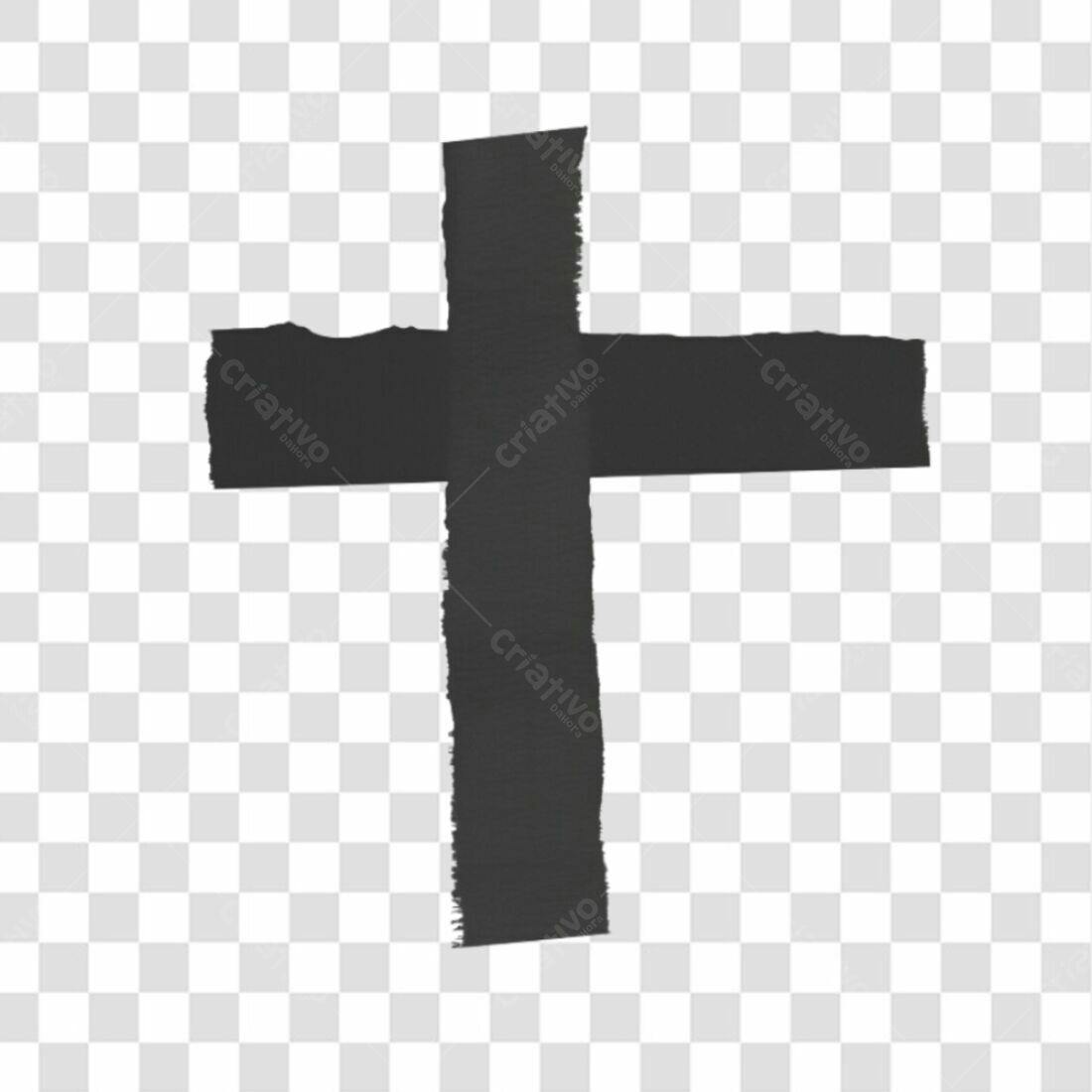 Icone Cruz Fita Adesiva PNG com fundo transparente