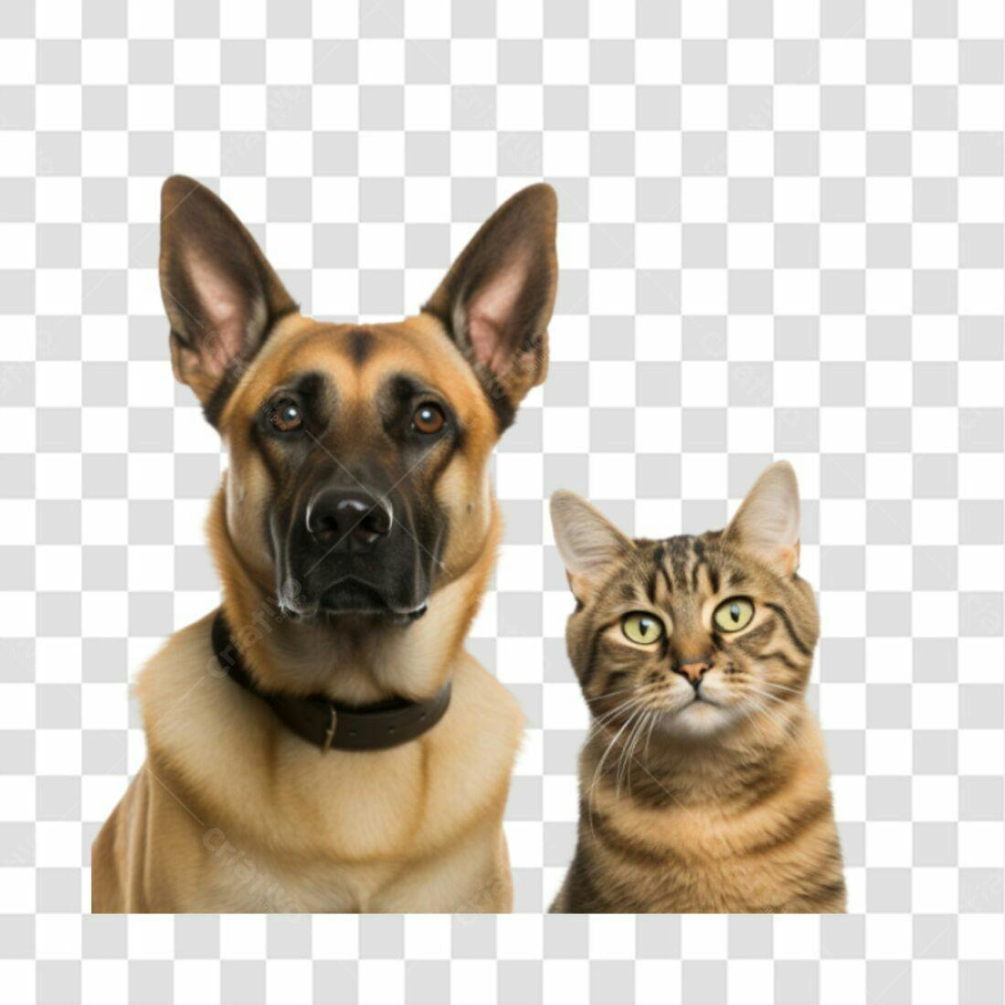 Imagem PNG Cachorro e Gato com fundo transparente