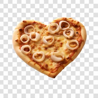 Baixe de graça pizza formato de coração em alta qualidade