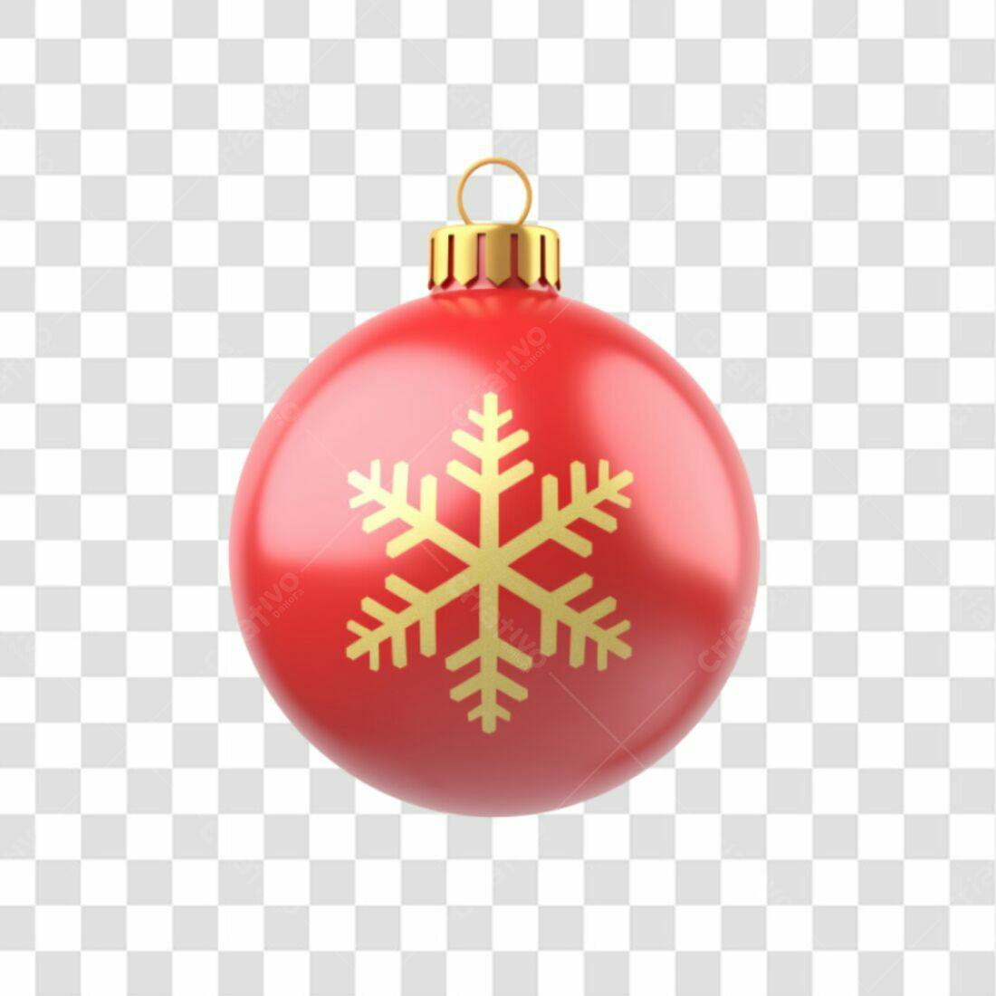 Enfeite de Natal PNG com fundo transparente
