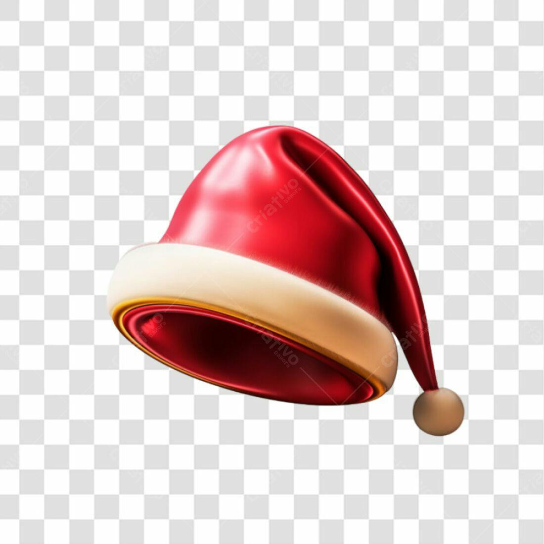 Icone Natal Chapéu Papai Noel PNG com fundo transparente
