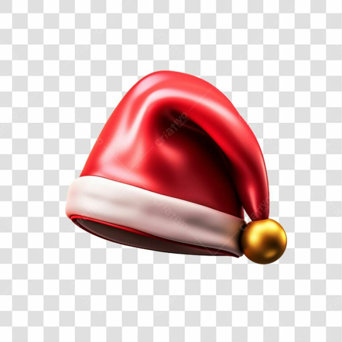 Icone Natal Chapéu Papai Noel PNG com fundo transparente