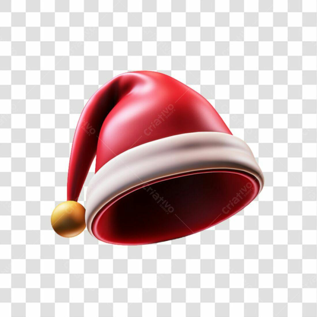 Icone Natal Chapéu Papai Noel PNG com fundo transparente