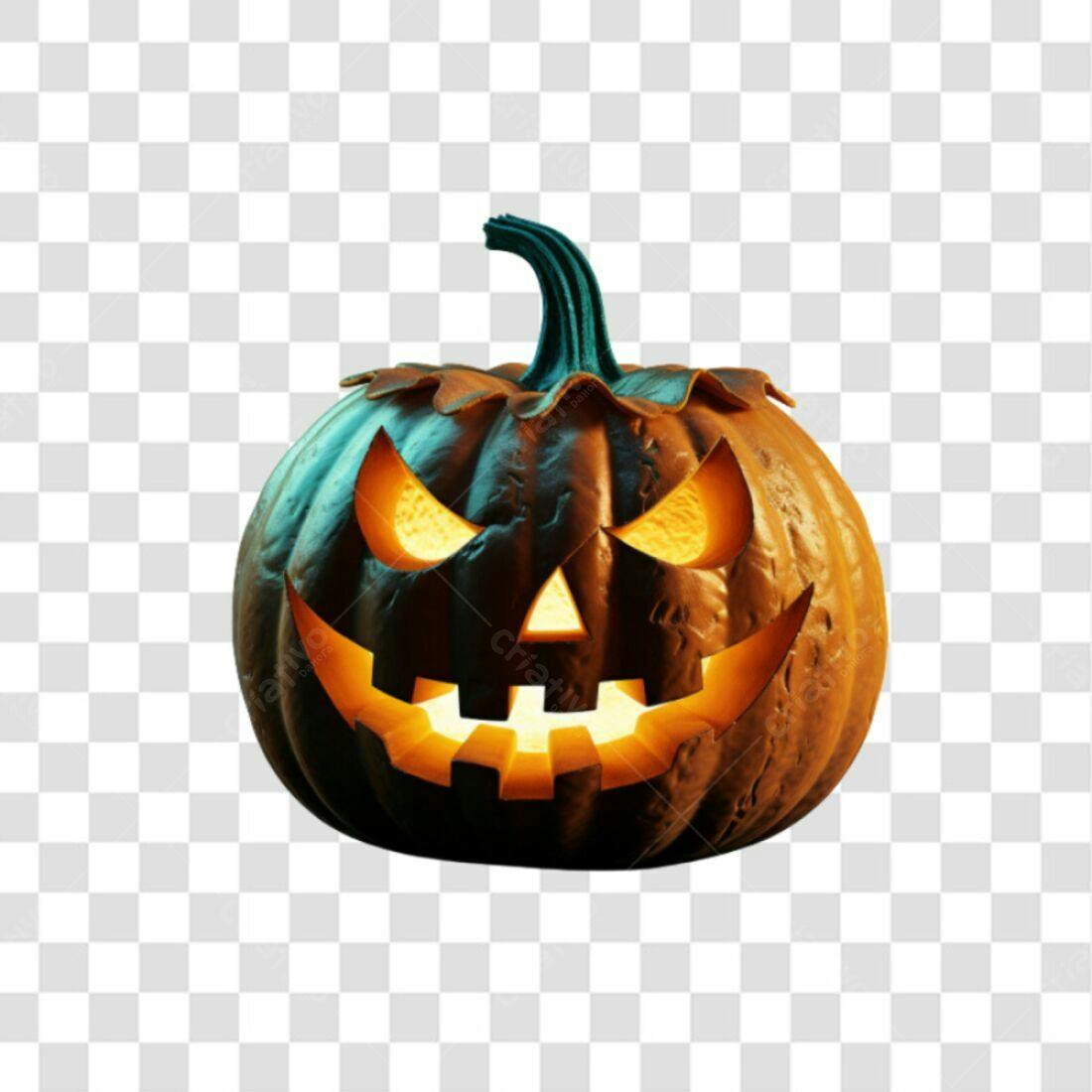 Icone Abóbora Halloween PNG com fundo transparente