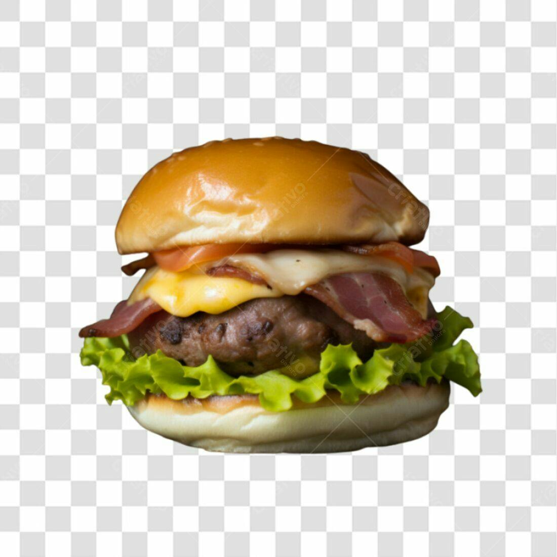 Imagem PNG de Hambúrguer com fundo transparente