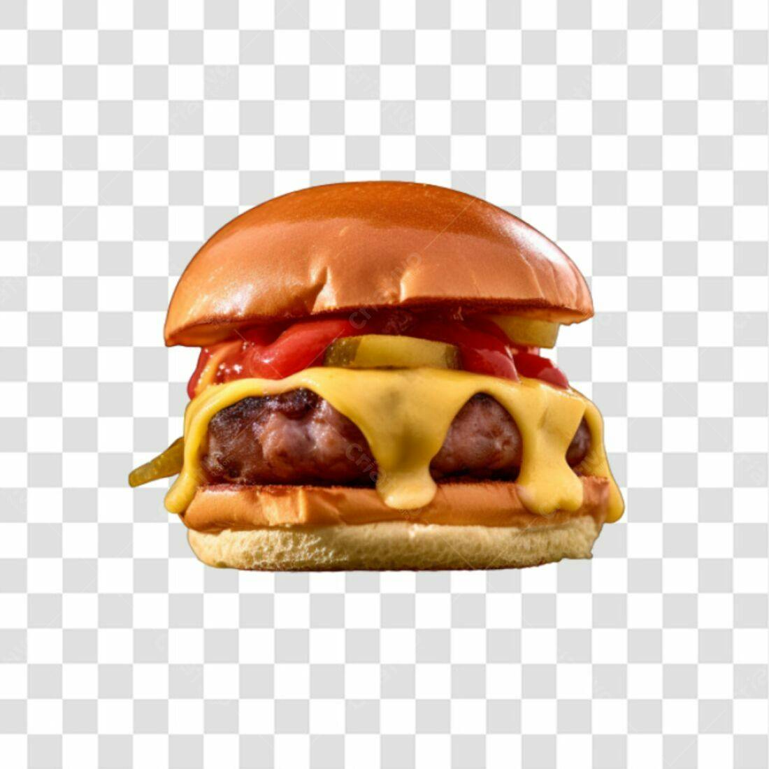 Icone Hamburguer Queijo PNG com fundo transparente