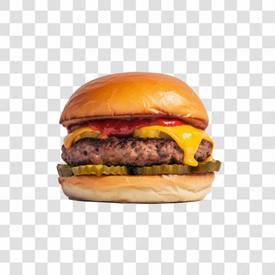 Icone Hambúrguer Queijo Picles PNG com fundo transparente