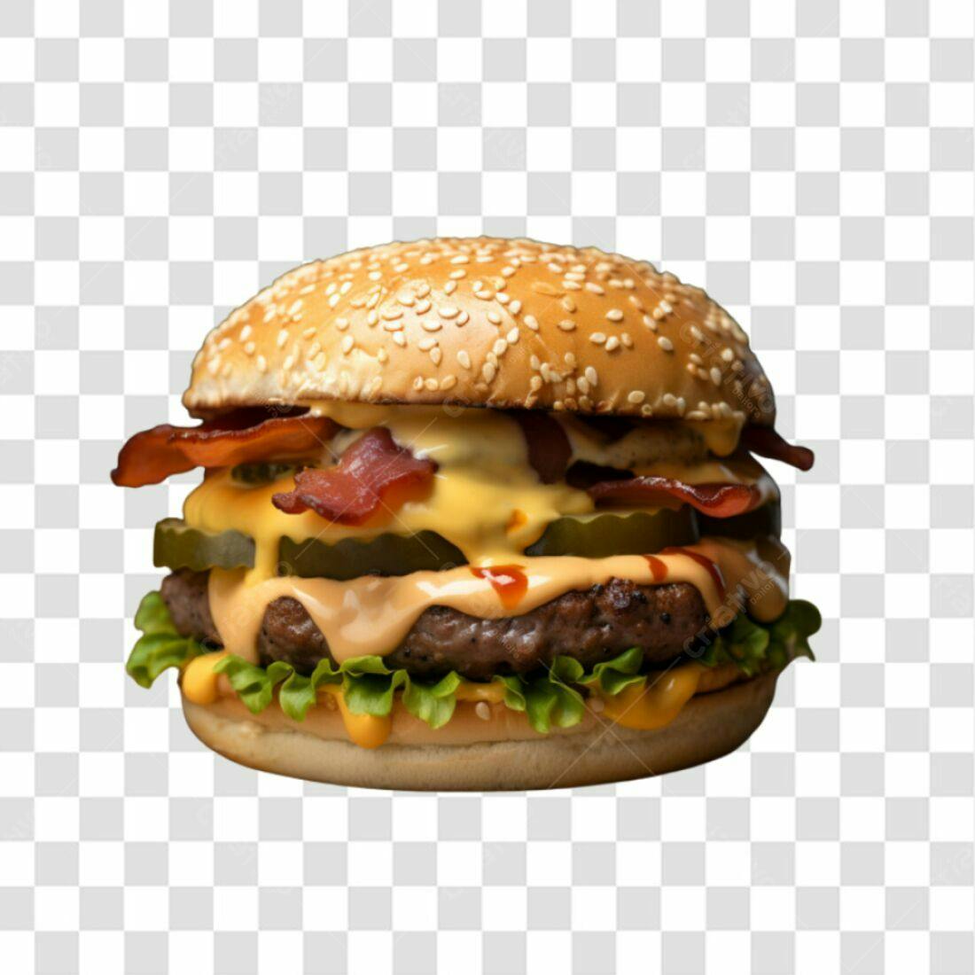 Imagem PNG de Hambúrguer Gourmet com fundo transparente