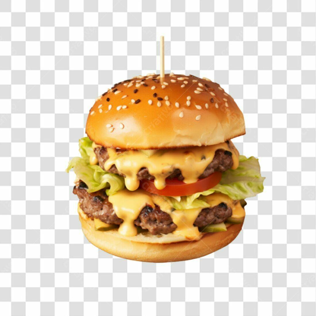 Icone Hamburguer Queijo PNG com fundo transparente