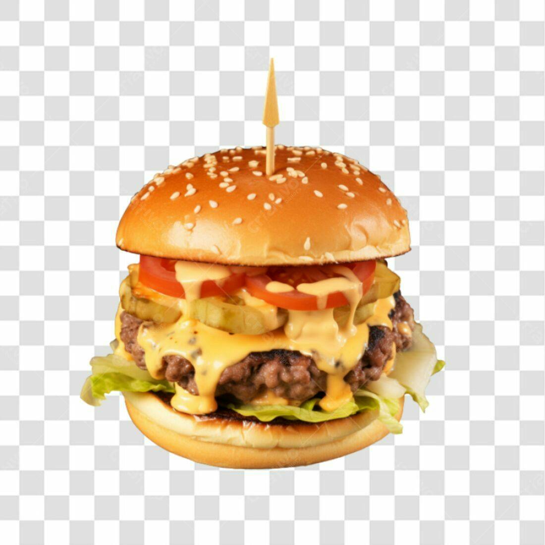 Icone Hambúrguer Queijo PNG com fundo transparente