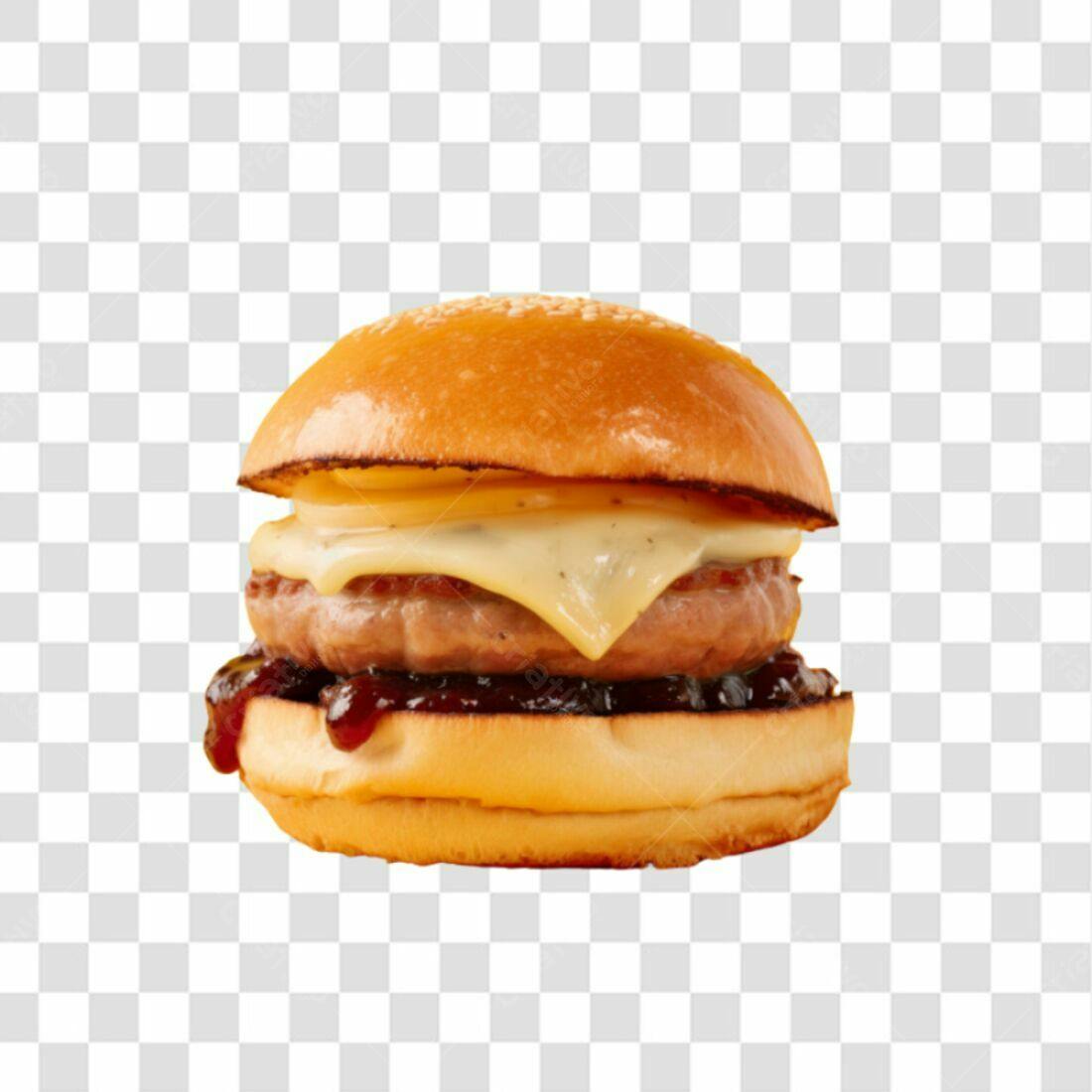 Icone Hamburguer Queijo PNG com fundo transparente