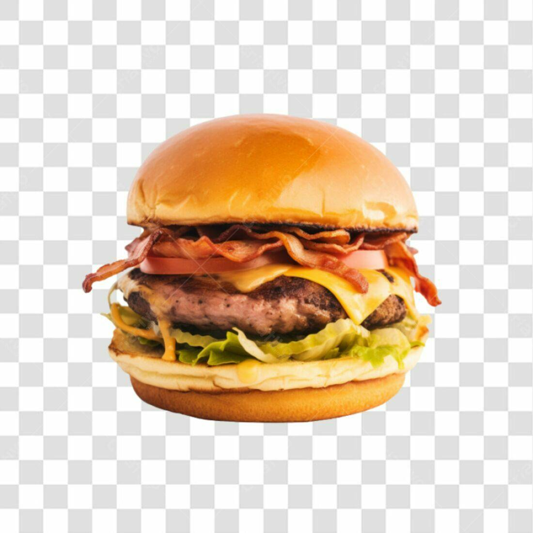 Imagem de Hambúrguer Bacon PNG com fundo transparente