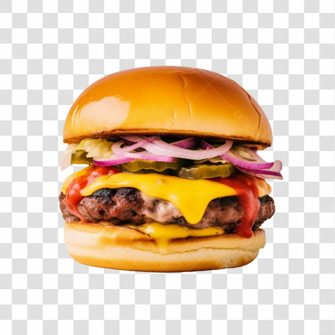 Imagem PNG de Hambúrguer com fundo transparente