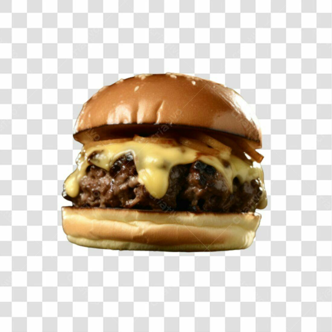 Icone Hambúrguer Queijo PNG com fundo transparente