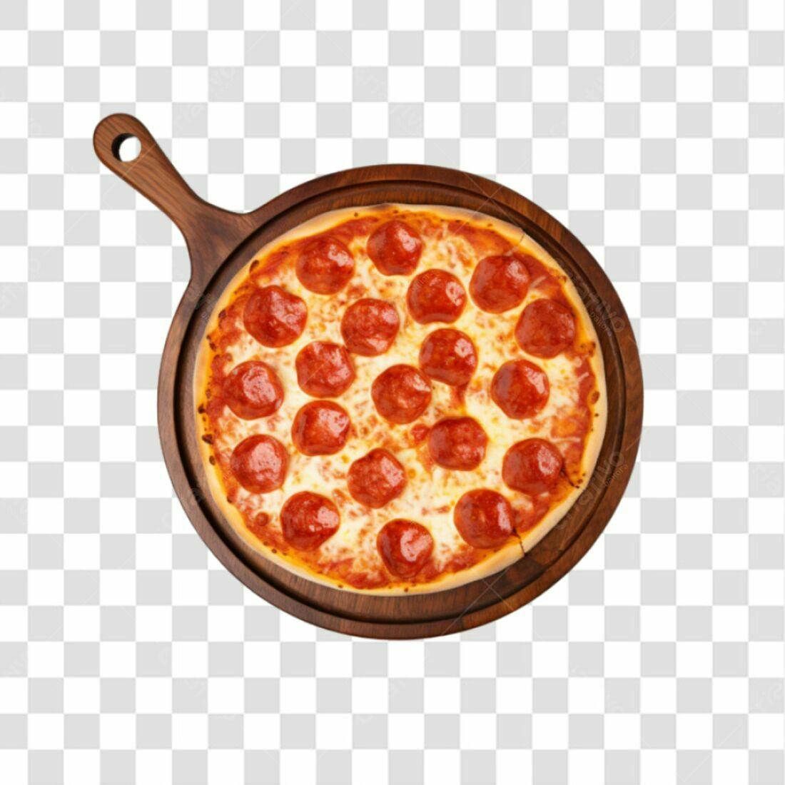 Imagem Pizza Pepperoni PNG com fundo transparente