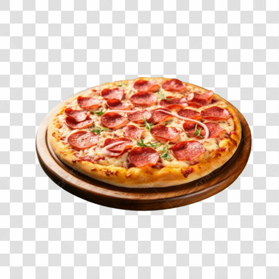 Imagem Pizza Pepperoni PNG com fundo transparente