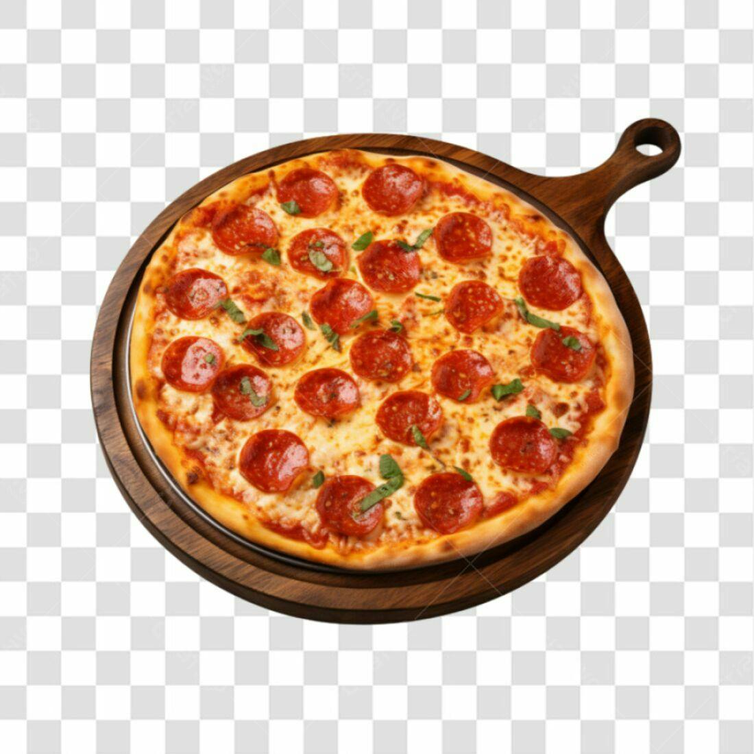 Imagem Pizza Pepperoni PNG com fundo transparente