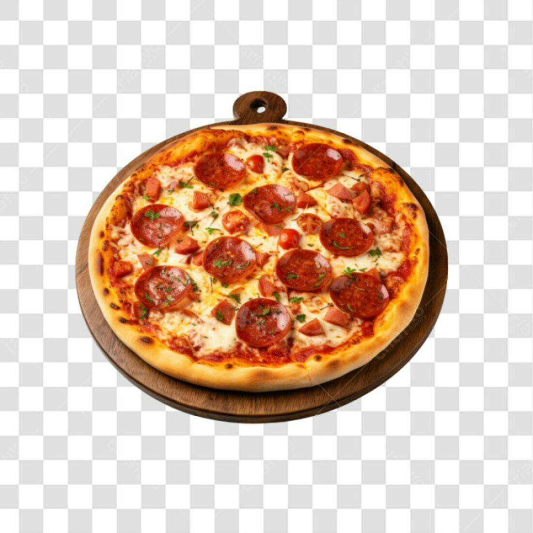 Imagem Pizza Pepperoni PNG com fundo transparente