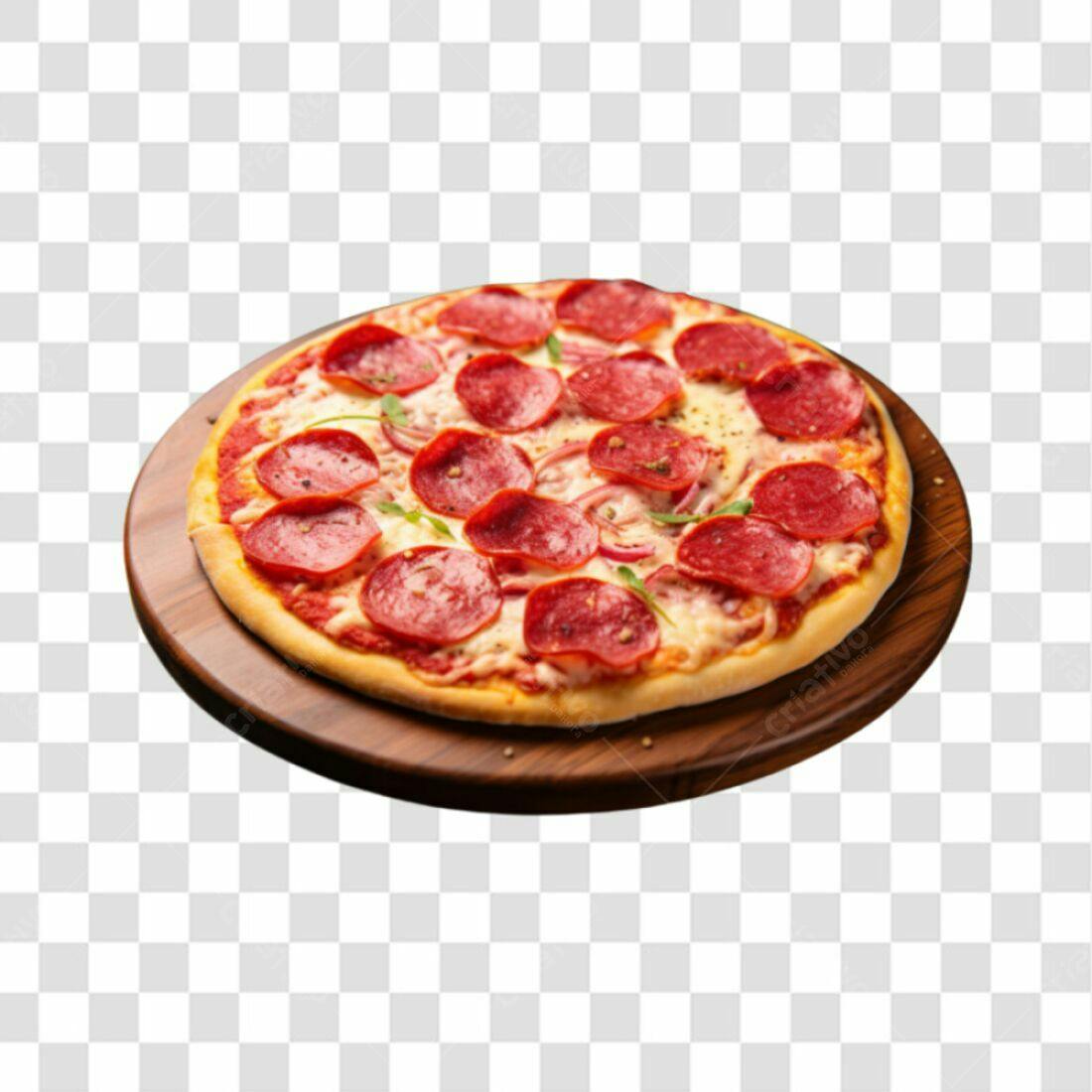 Imagem Pizza Pepperoni PNG com fundo transparente