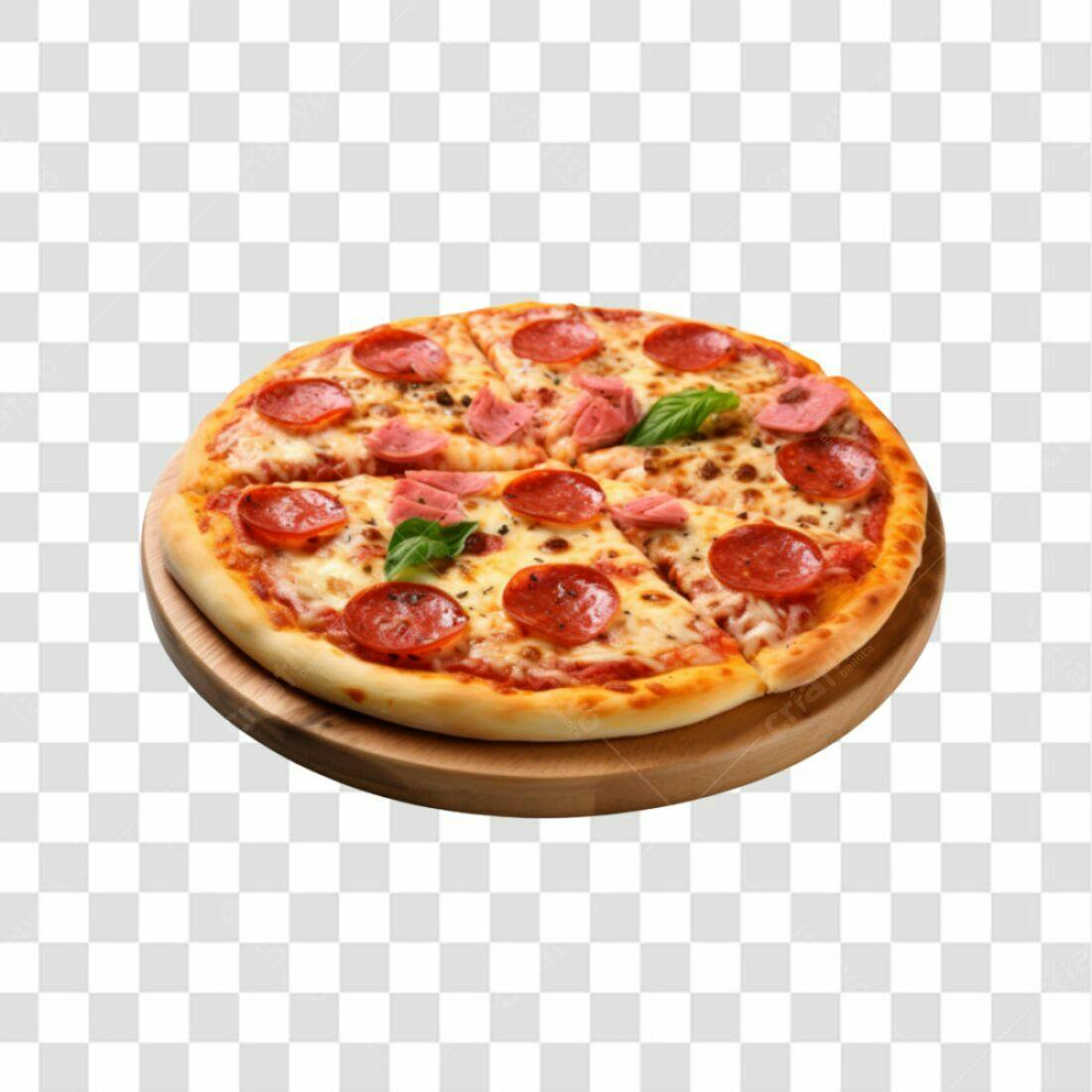 Imagem Pizza Pepperoni PNG com fundo transparente