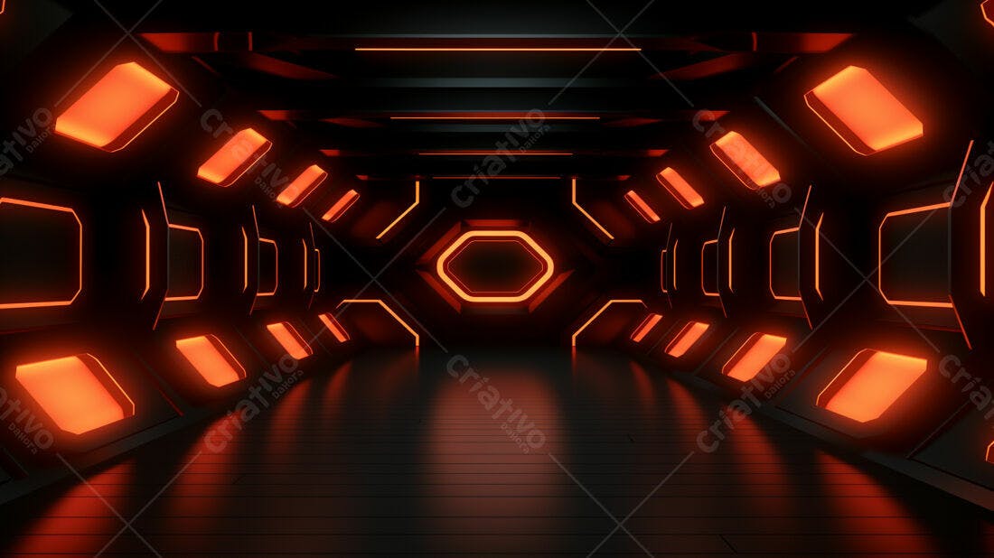 Textura Neon Laranja para Fundo Cyberpunk