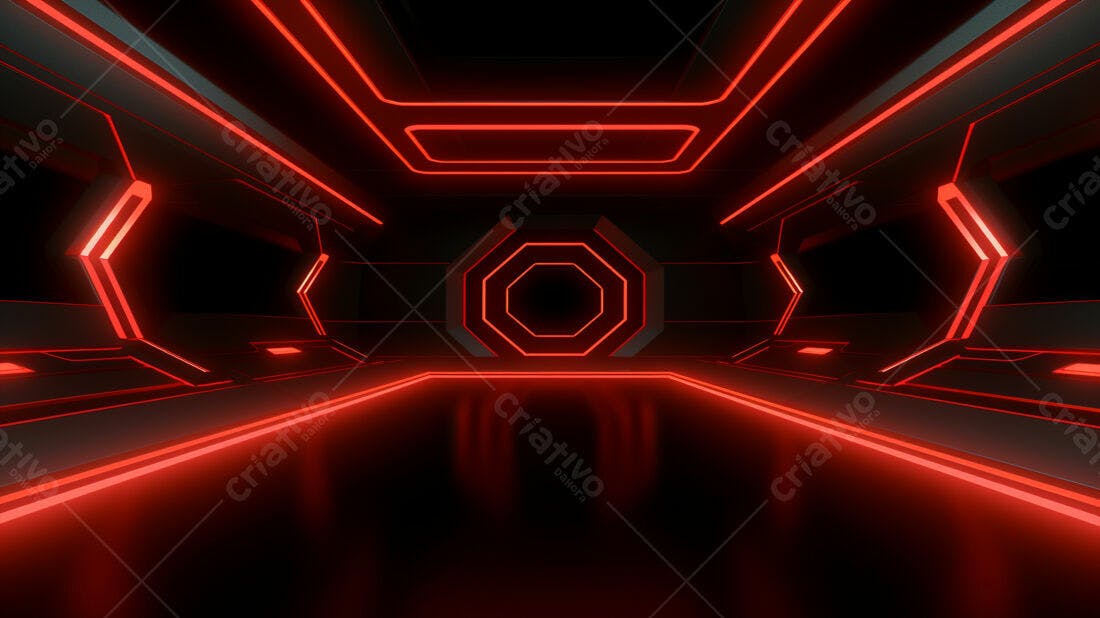 Textura Neon Vermelha para Fundo Gamer