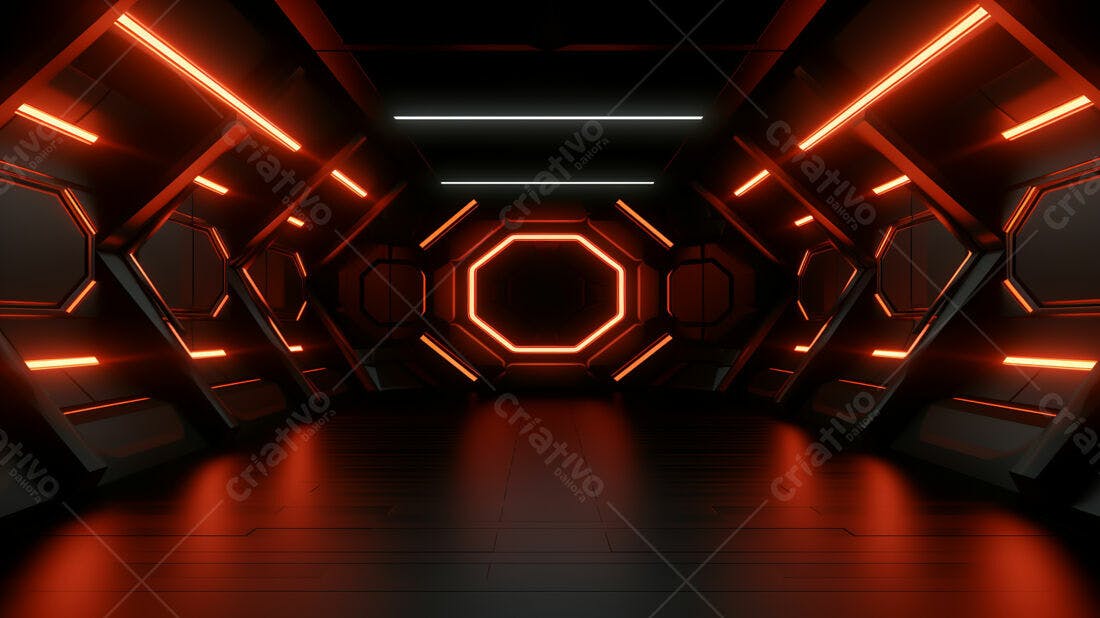 Textura Cyberpunk Laranja para Fundo de Jogo