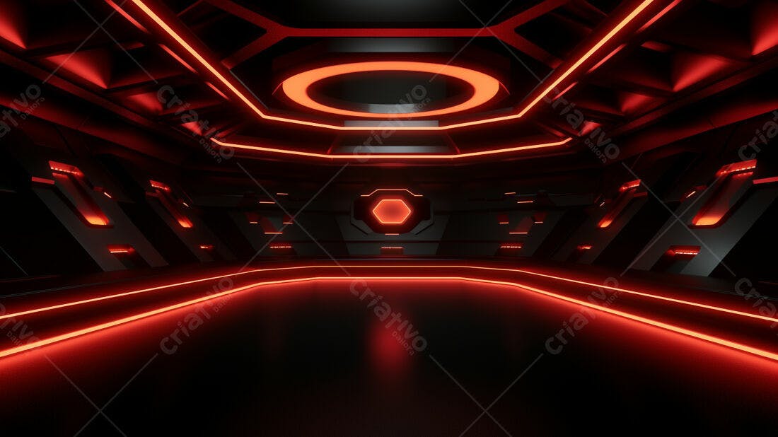 Textura Cyberpunk Vermelha para Fundo Gamer