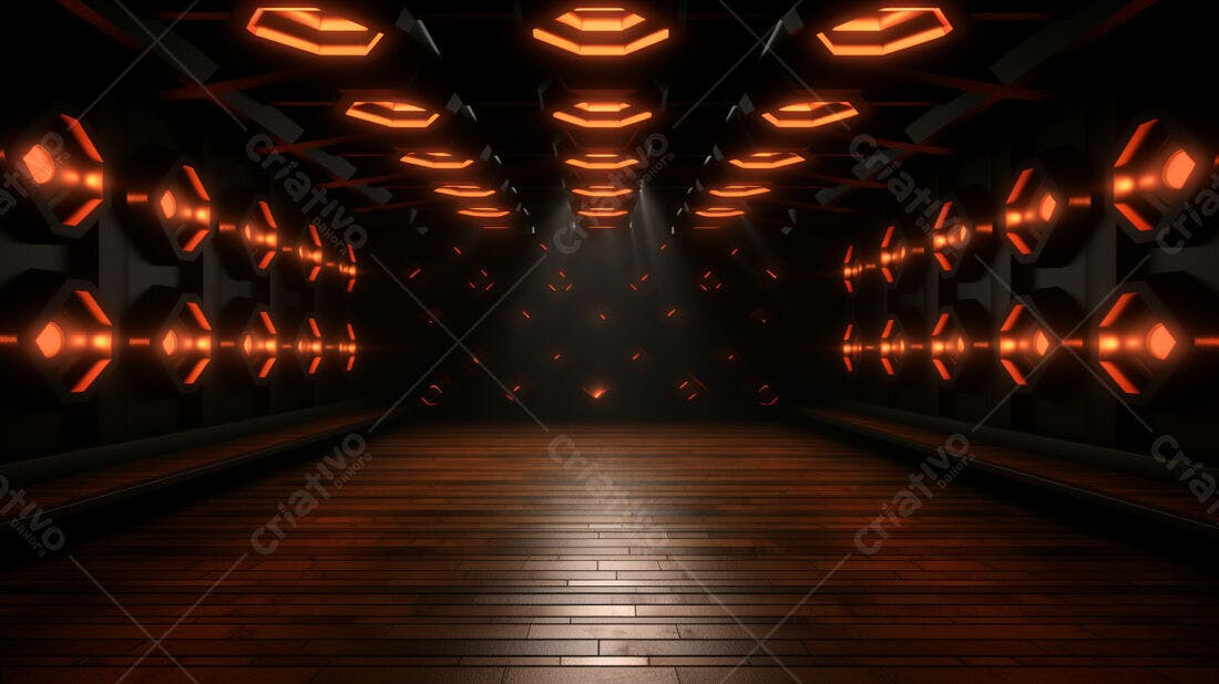 Textura Madeira Escuro com Iluminação Neon para Fundo