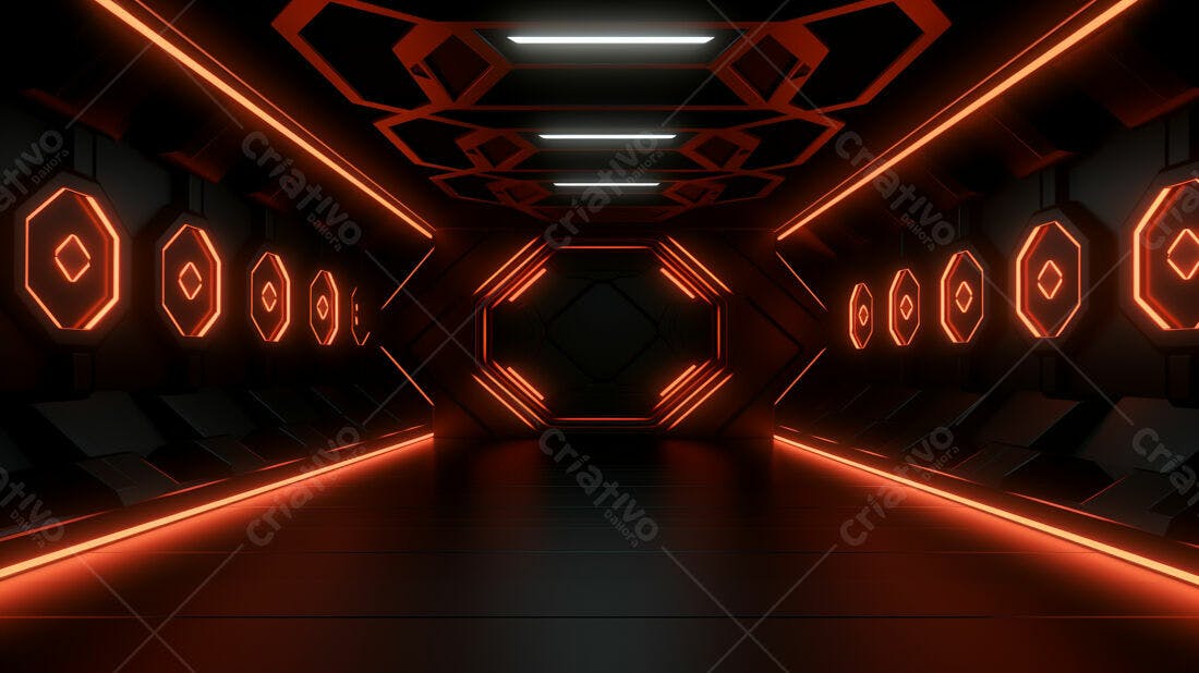 Textura Neon Laranja para Fundo Cyberpunk