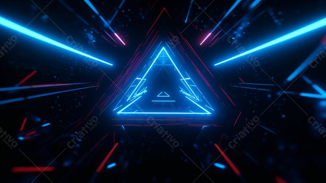 Textura Neon Azul e Vermelho para Fundo Cyberpunk