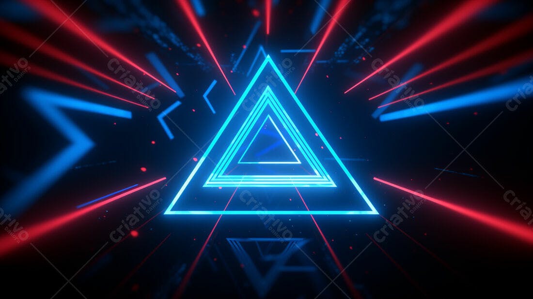 Textura Neon Azul e Vermelho para Fundo Gamer