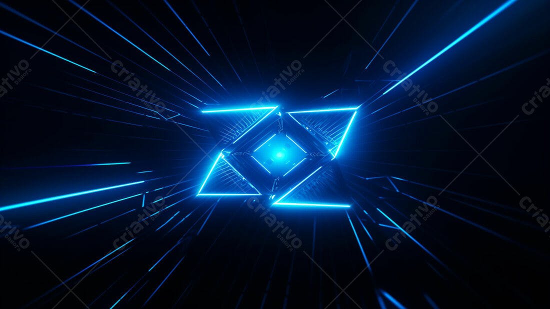 Textura Abstrata Neon Azul para Fundo