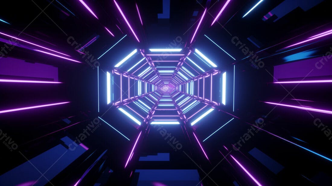 Textura Neon Rosa e Azul para Fundo Sci-Fi