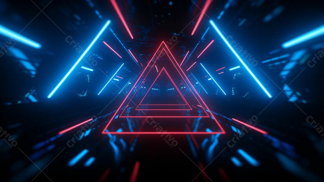 Textura Neon Azul e Vermelho para Fundo Cyberpunk